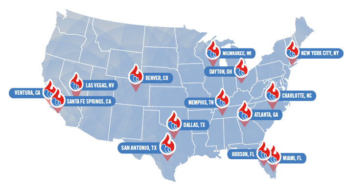 We have service locations across the US!